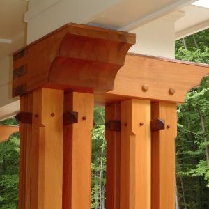 Timber Frame Porch detail