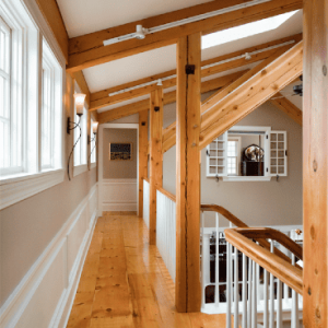 North Andover MA Post and Beam 2nd Floor Hallway