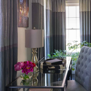 Desk nook in dining room