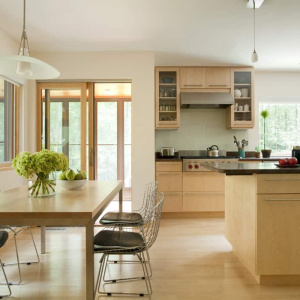 Contemporary kitchen view 1