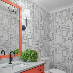 POWDER ROOM WITH PIZAZZ