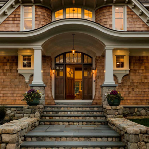 Adirondack style Front Entry