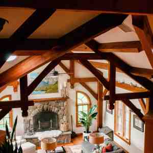 Living room timber frame