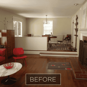 Before: Living Room towards Dining Room