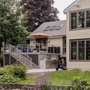 After: Back Deck & Outdoor Kitchen-