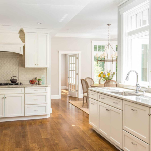 Boxford Remodel View to new breakfast room