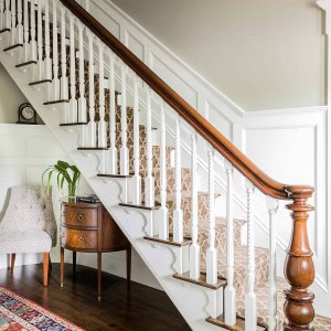 Front hall Staircase After