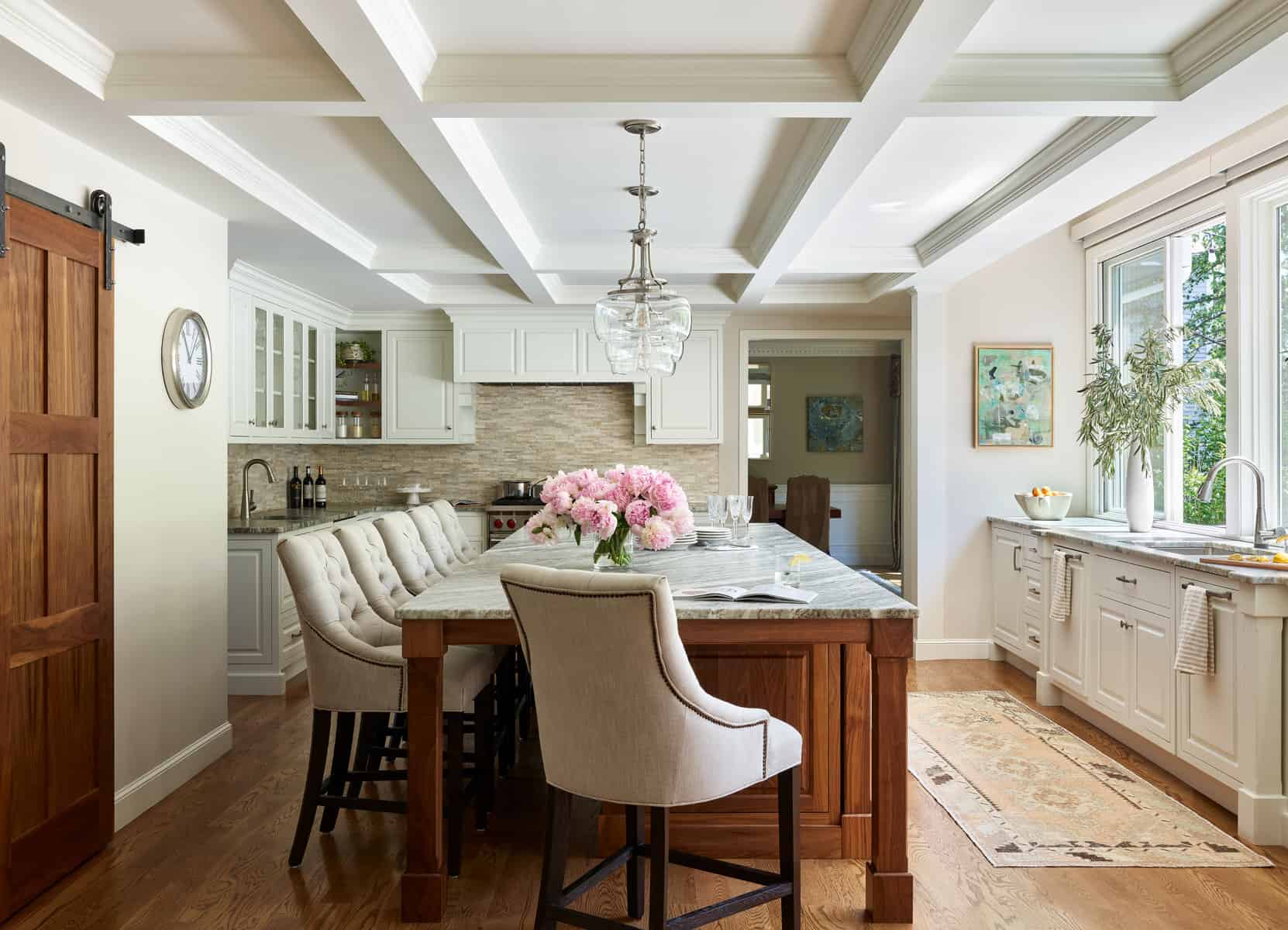 AFTER-To-improve-traffic-flow-the-the-dining-room-entry-at-far-end-was-relocated.-A-coffered-ceiling-with-crown-molding-was-created