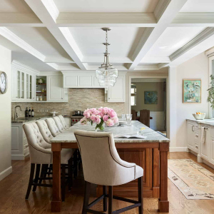 AFTER-To-improve-traffic-flow-the-the-dining-room-entry-at-far-end-was-relocated.-A-coffered-ceiling-with-crown-molding-was-created