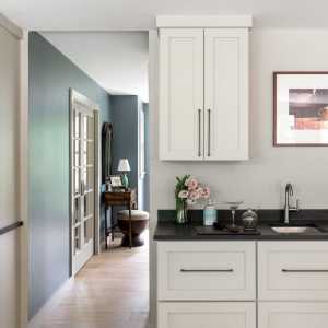 View from front entry into remodeled kitchen.
