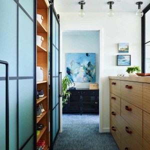 COASTAL MODERN FARMHOUSE OWNERS SUITE, WALK-IN CLOSET