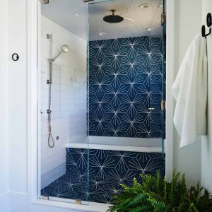 COASTAL MODERN FARMHOUSE OWNERS SUITE SHOWER