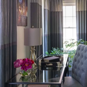 Desk nook in dining room