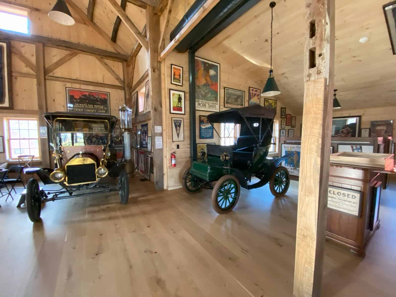 The homeowners use the barn to display their private collection of American artifacts.