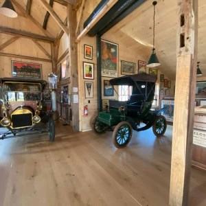 The homeowners use the barn to display their private collection of American artifacts.