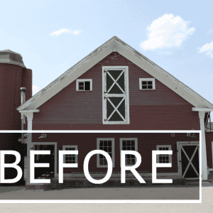BEFORE-the 1793 barn prior to renovation. (photo by Benjamin Nutter Architects)
