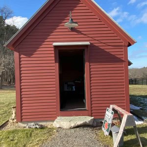 Maple sugar is sold from the new maple sugar shed