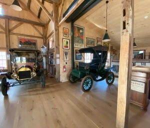 The homeowners use the barn to display their private collection of American artifacts.
