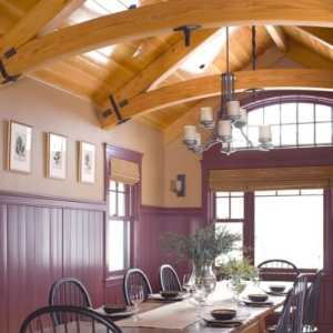 Maine Lakes Region Custom Home Dining Room