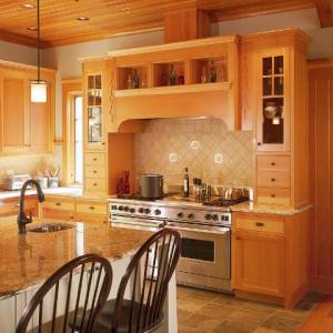 Maine Lakes Region Custom Home Kitchen 3
