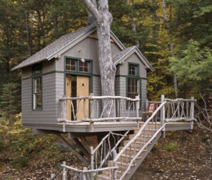 Maine Lakes Region Custom Home Treehouse