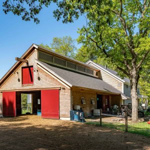 The building is well insulated and features local wood products for both exterior and interior applications.