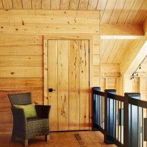 An upper loft overlooks the main room below.