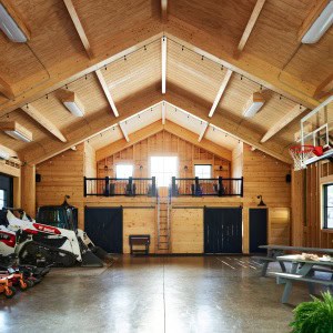 The family has added party lights, picnic tables, farming equipment, and even a basketball net inside the barn. It is easy to transition from work mode to party mode quickly by moving the equipment, hoop, and tables out of the barn.