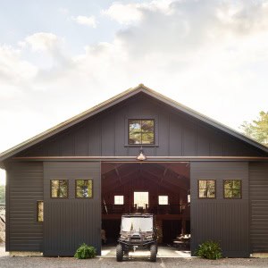 This 2800 square foot barn serves multiple purposes: storage, apple processing, and as a party space.