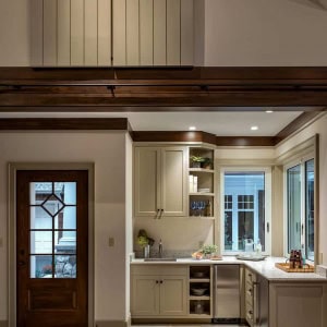 Poolhouse kitchen for poolside entertaining