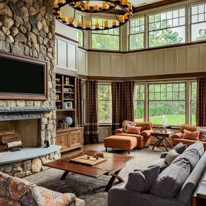 Living Room View towards backyard