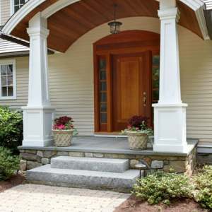 Barrel roofed front entry