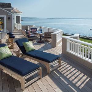 Gloucester view towards outdoor kitchen and 3 season room