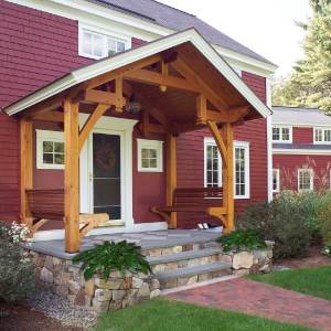 Timber Framed front entry