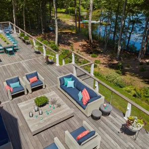 Lakefront Deck aerial view
