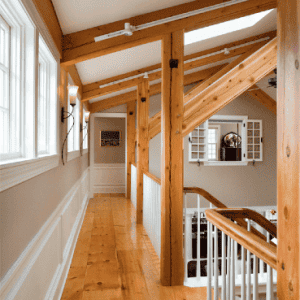 North Andover MA Post and Beam 2nd Floor Hallway