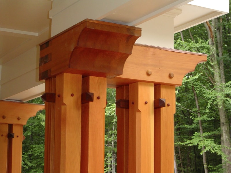 Timber Frame Porch detail