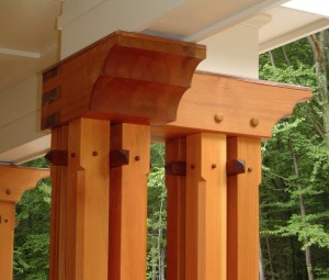 Timber Frame Porch detail