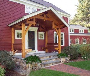 Boxford, MA Timber Framed Front Porch
