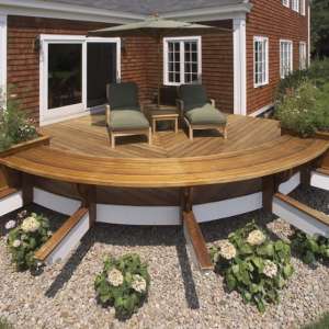 curved ipe deck