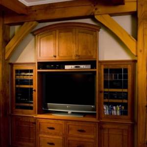 Family Room built-in entertainment center
