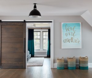 Guest Room with Sliding Barn Door entry